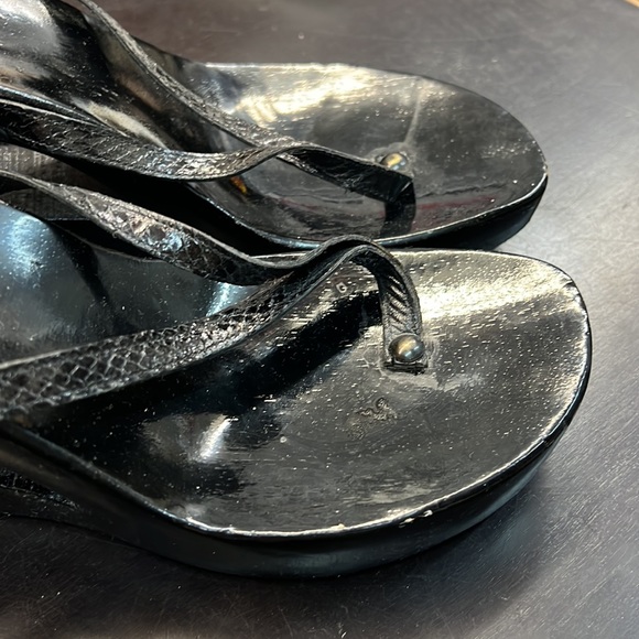 Fortuna Valentino Wooden Sandals Sz 40 - Picture 6 of 15